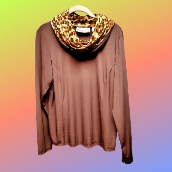 Lepord Print Cowl Neck by Simonton Says - Picture 9 of 12